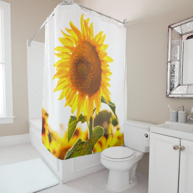 Beautiful Sunflower Shower Curtain (In Situ)