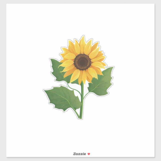 Beautiful Sunflower Sticker (Sheet)