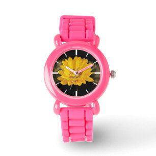 Beautiful Sunflower with Dark Brown Background Watch