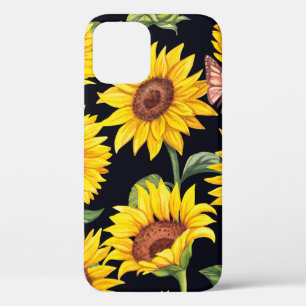 Beautiful Sunflowers pattern iPhone 12 Case