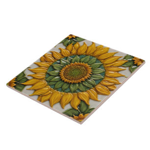 Beautiful Sunflowers Popular Collection Tile