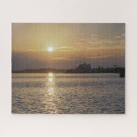 Beautiful sunrise at Dunedin Causeway
