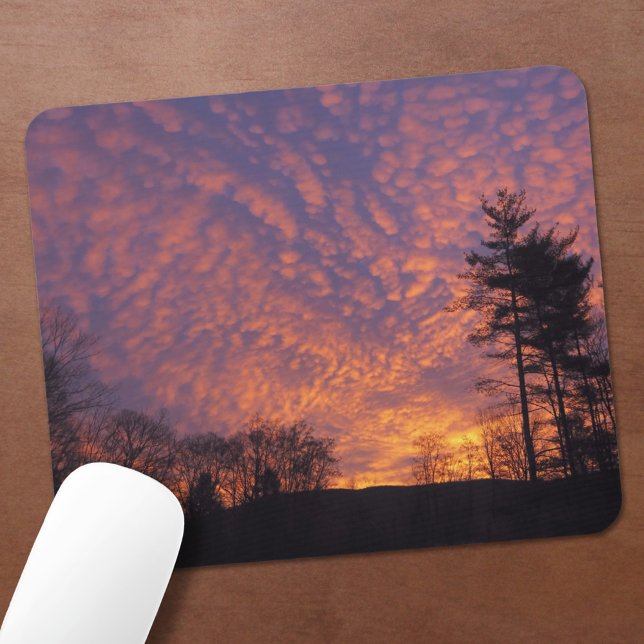 Beautiful Sunrise Clouds Photo Mouse Mat (Beautiful Sunrise Clouds Photo Mouse Pad, in situ)
