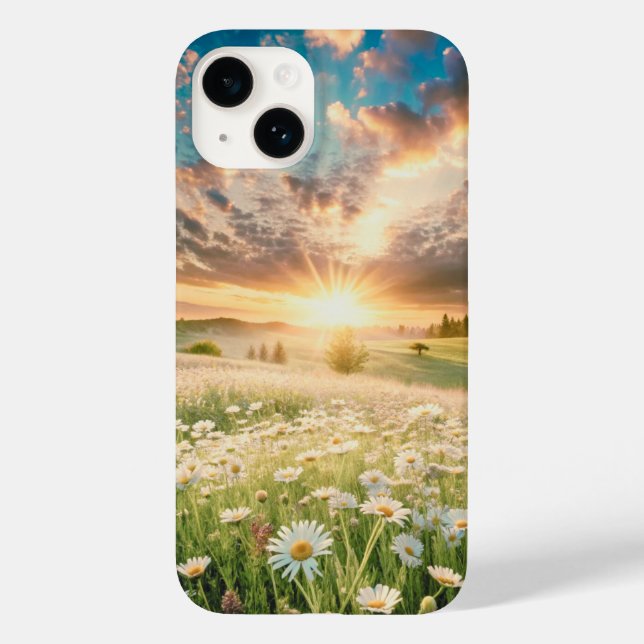 Beautiful Sunrise Daisy Flowers Case-Mate iPhone Case (Back)