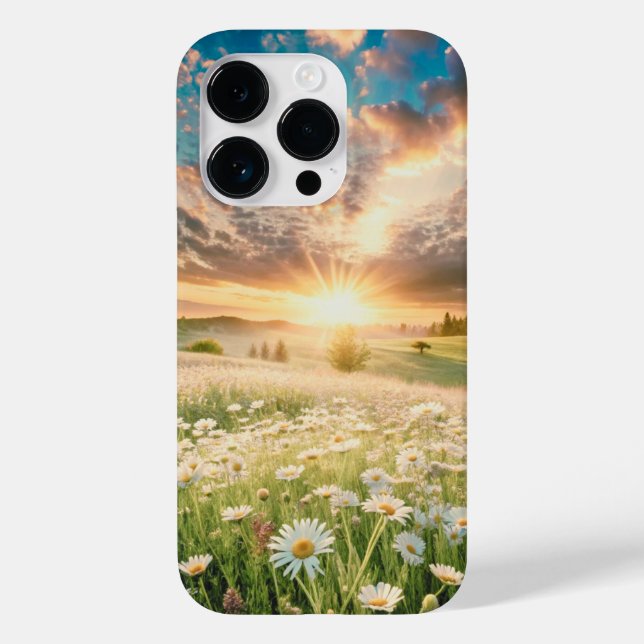 Beautiful Sunrise Daisy Flowers Case-Mate iPhone Case (Back)