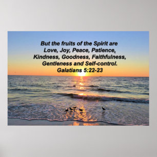 BEAUTIFUL SUNRISE FRUITS OF THE SPIRIT POSTER