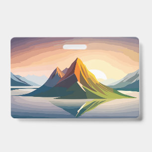 Beautiful Sunrise ID Badge