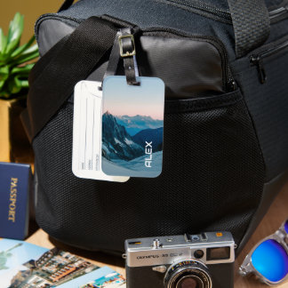 Beautiful Sunrise in a Mountain Range  Luggage Tag