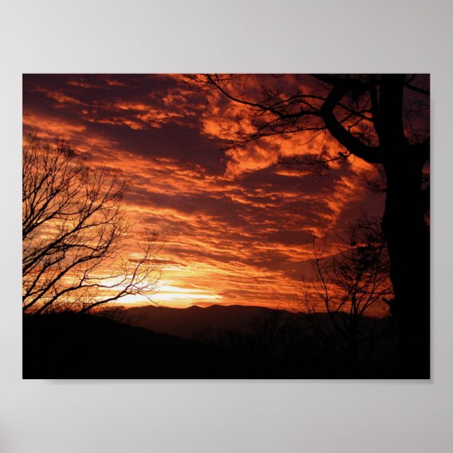 Beautiful Sunrise Scenery Poster (Front)