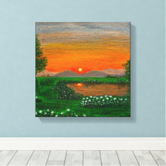 Beautiful Sunrise Stretched Canvas Print