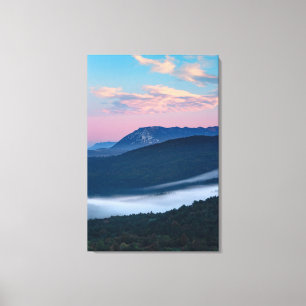 Beautiful sunrise view on Nanos from Šilentabor, S Canvas Print