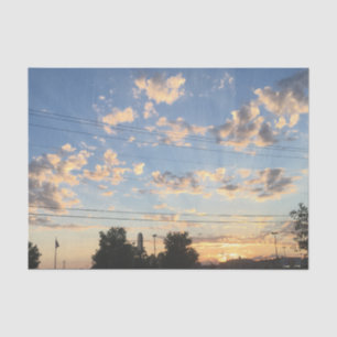 Beautiful Sunset and Clouds Tissue Paper