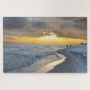 Beautiful Sunset at Pensacola Beach, Florida Jigsaw Puzzle