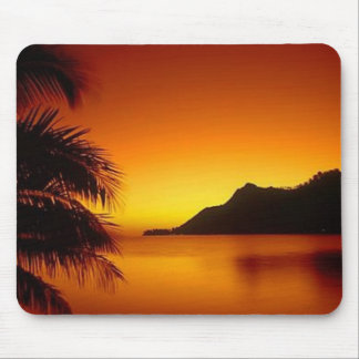 Beautiful Sunset Beach View Mouse Mat