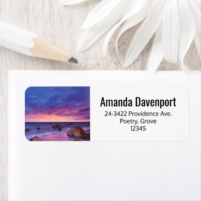 Beautiful Sunset Coastal Photograph Address (Insitu)