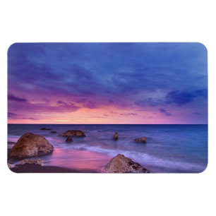 Beautiful Sunset Coastal Photograph Magnet