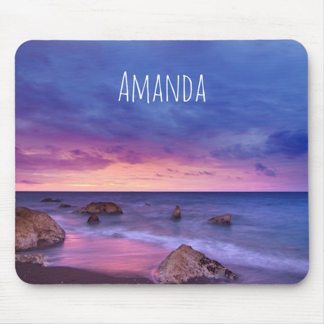 Beautiful Sunset Coastal Photograph Mouse Mat (Front)