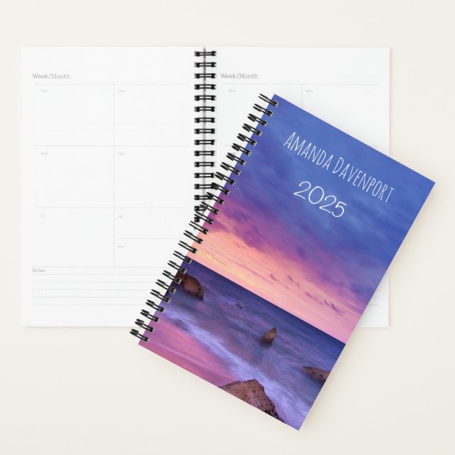 Beautiful Sunset Coastal Photograph Planner (Display)