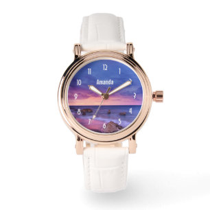 Beautiful Sunset Coastal Photograph Watch