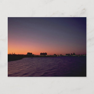 Beautiful Sunset: Corpus Christi, twighlight, Texa Postcard
