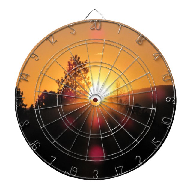 Beautiful Sunset Dartboard (Front)