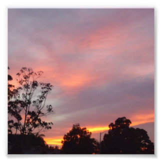 Beautiful Sunset in California. Photo Print