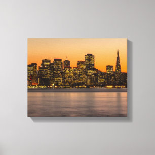 Beautiful sunset in San Francisco Canvas Print