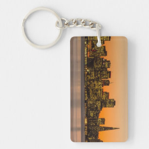 Beautiful sunset in San Francisco Key Ring