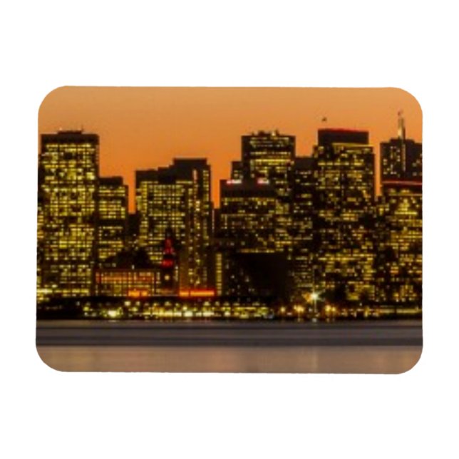 Beautiful sunset in San Francisco Magnet (Horizontal)