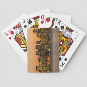 Beautiful sunset in San Francisco Playing Cards