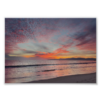 Beautiful SUnset - Marina Del Rey, CA Photo Print