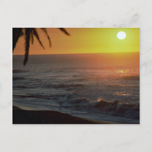 Beautiful Sunset: North Shore, Oahu, Hawaii Postcard