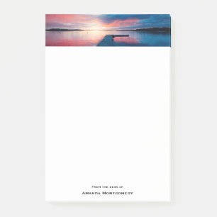 Beautiful Sunset on a Calm Lake Post-it Notes