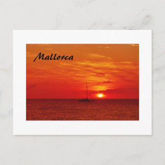 Beautiful Sunset on Mallorca - Postcard
