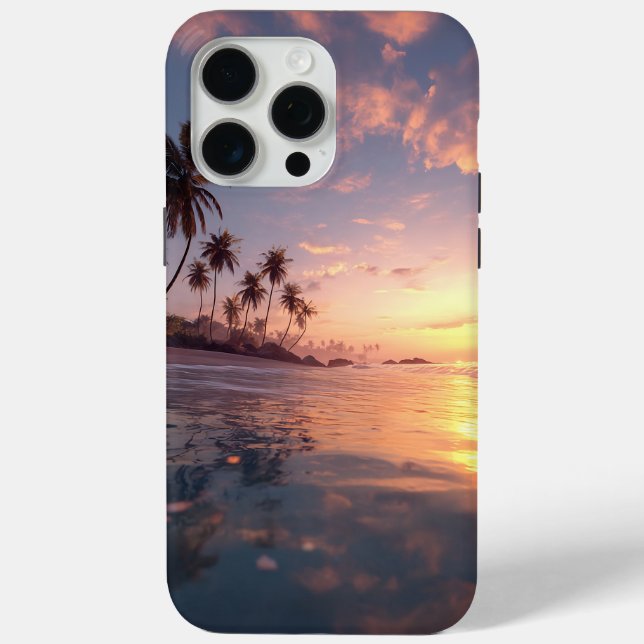 Beautiful sunset over calm water  Case-Mate iPhone case (Back)