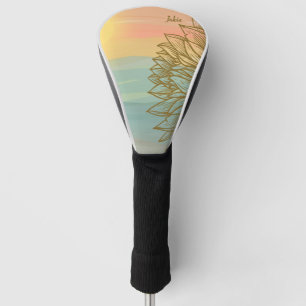 Beautiful Sunset over Flowered Waters Golf Head Cover