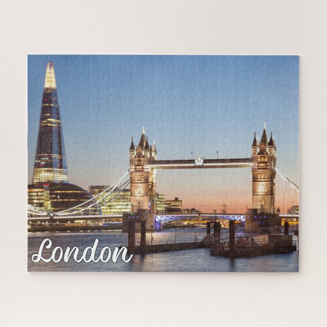 Beautiful Sunset Over London, England Jigsaw Puzzle (Horizontal)