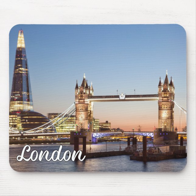 Beautiful Sunset Over London, England Mouse Mat (Front)