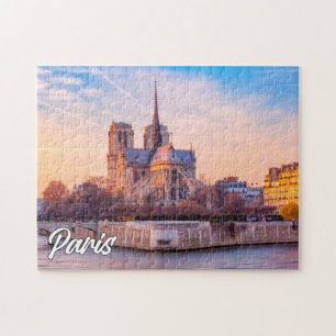 Beautiful Sunset Over Paris, France Jigsaw Puzzle