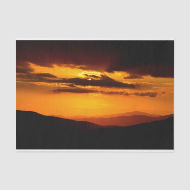 Beautiful sunset photo tissue paper (Front)