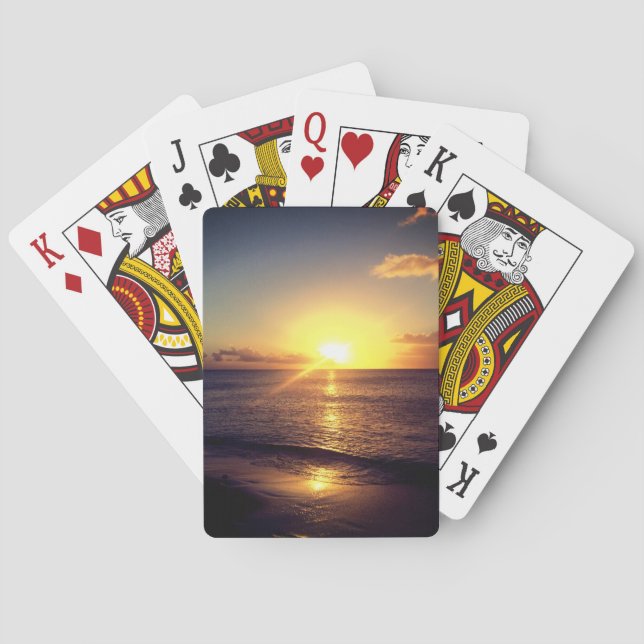 Beautiful Sunset Playing Cards (Back)