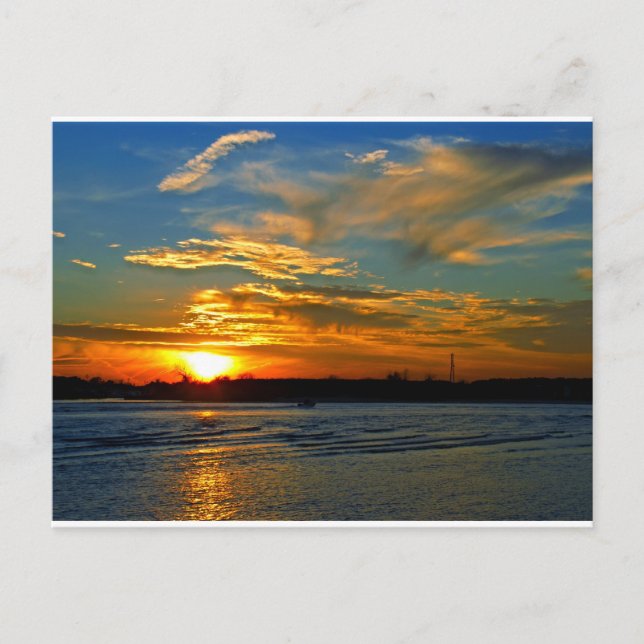 Beautiful Sunset Postcard (Front)