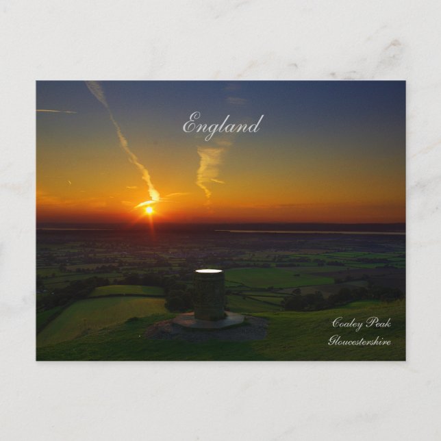 Beautiful Sunset Postcard from England UK (Front)