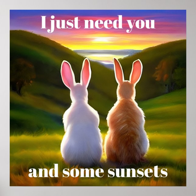 Beautiful Sunset Poster (Front)