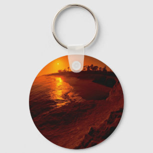 Beautiful Sunset: Santa Barbara, California Key Ring