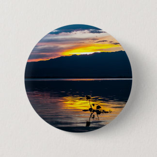 Beautiful Sunset Scenic Landscape Photographic Art 6 Cm Round Badge