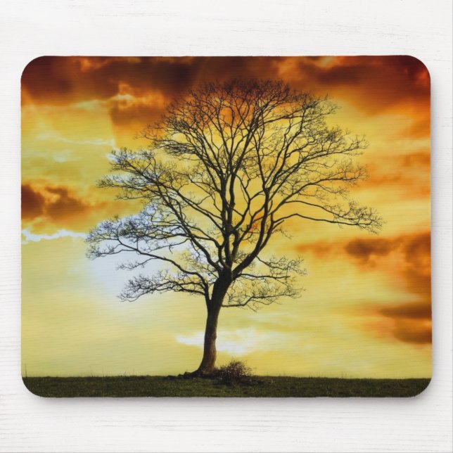 Beautiful Sunset Scenic Landscape Photographic Art Mouse Mat (Front)