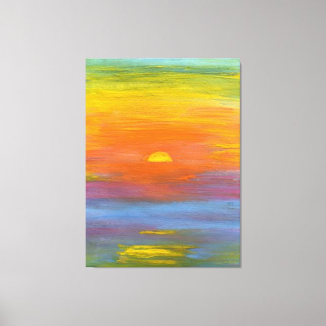 Beautiful Sunset Shades Canvas Print (Front)