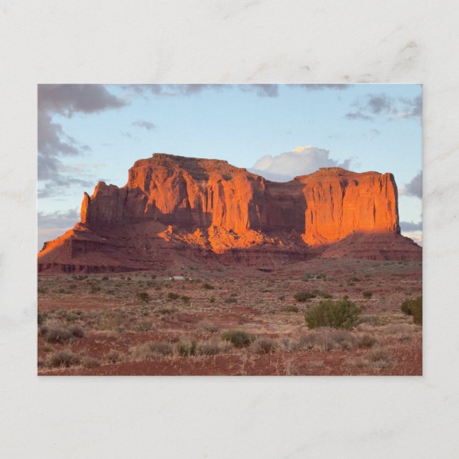 Beautiful sunset shot of Monument Valley Postcard (Front)