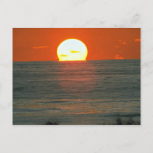 Beautiful Sunset: South Pacific, Tahiti Postcard